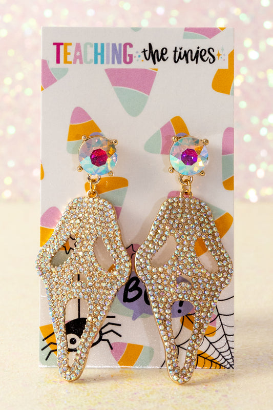 Glamour Ghost Face Earrings