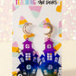 Holographic Haunted House Earrings