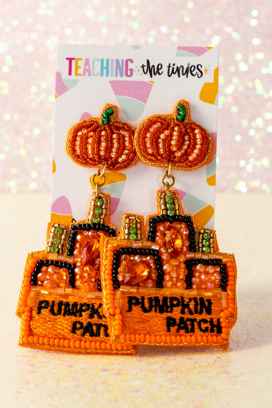 Meet Me At The Pumpkin Patch Earrings