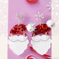 Sparkly Santa Earrings