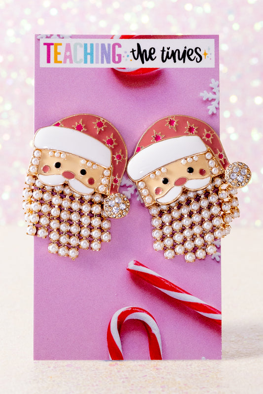 Holly Jolly Santa Earrings
