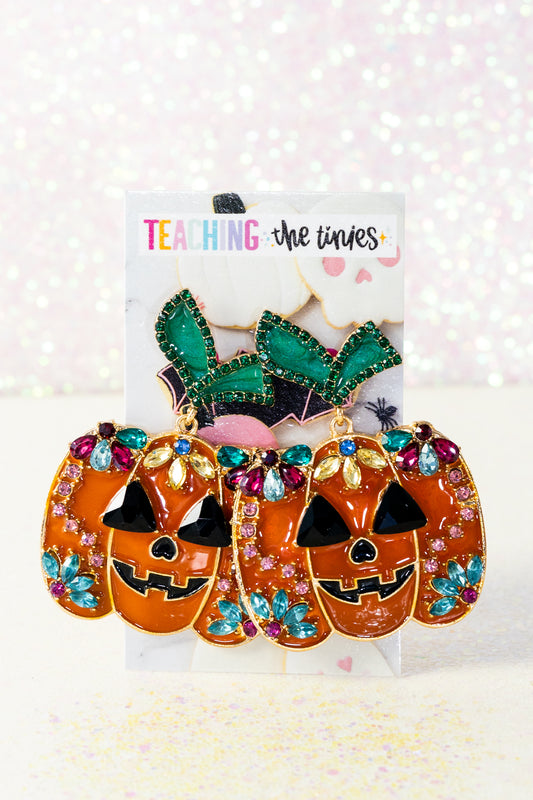 Pick A Perfect Pumpkin Earrings