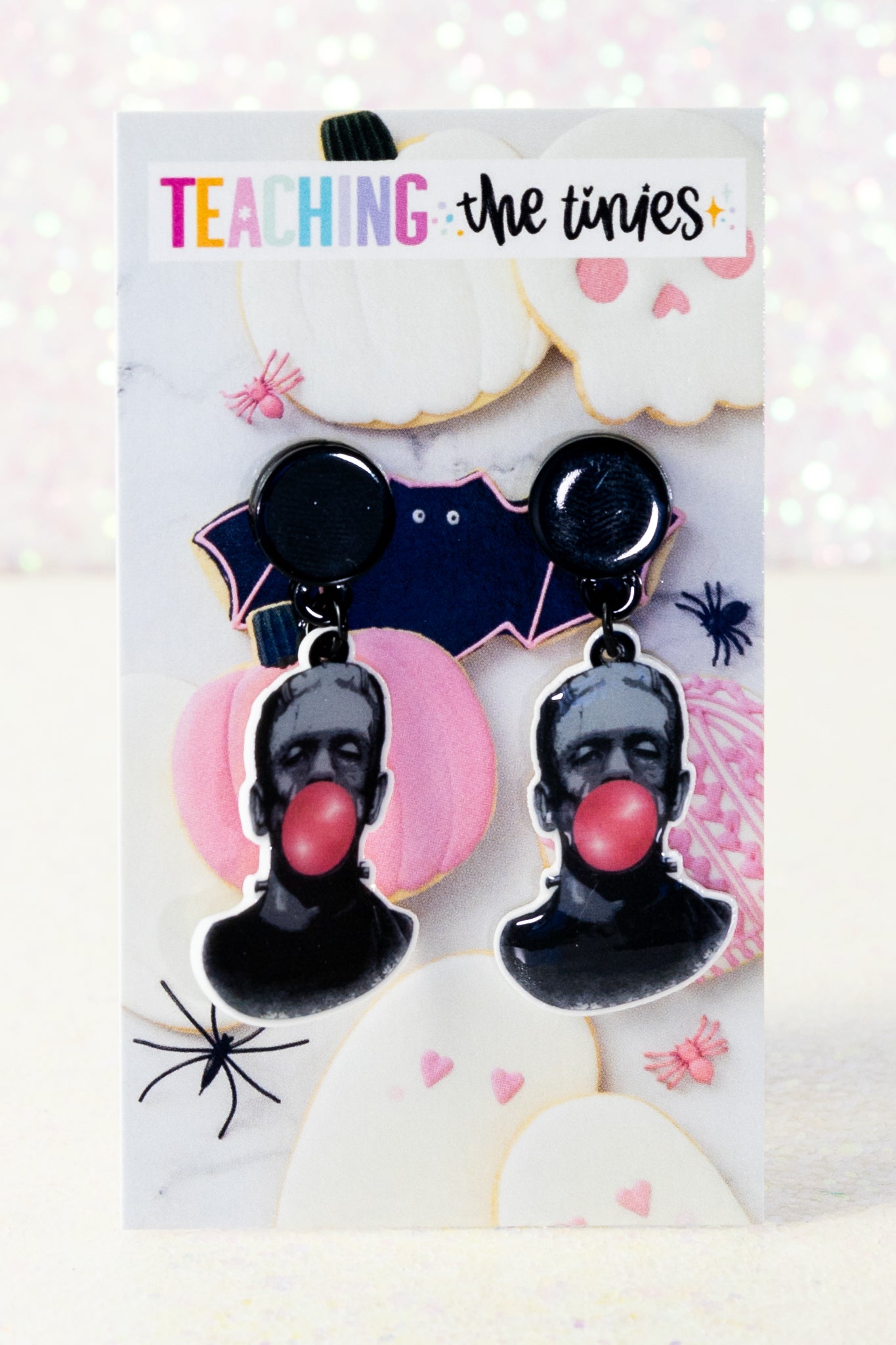 Bubble Gum Bestie Frankenstein Earrings