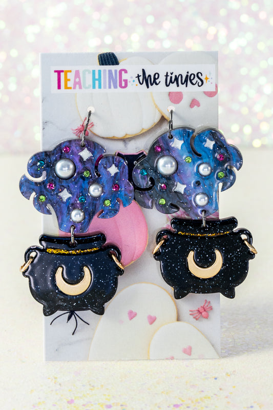 Toil & Trouble Cauldron Earrings