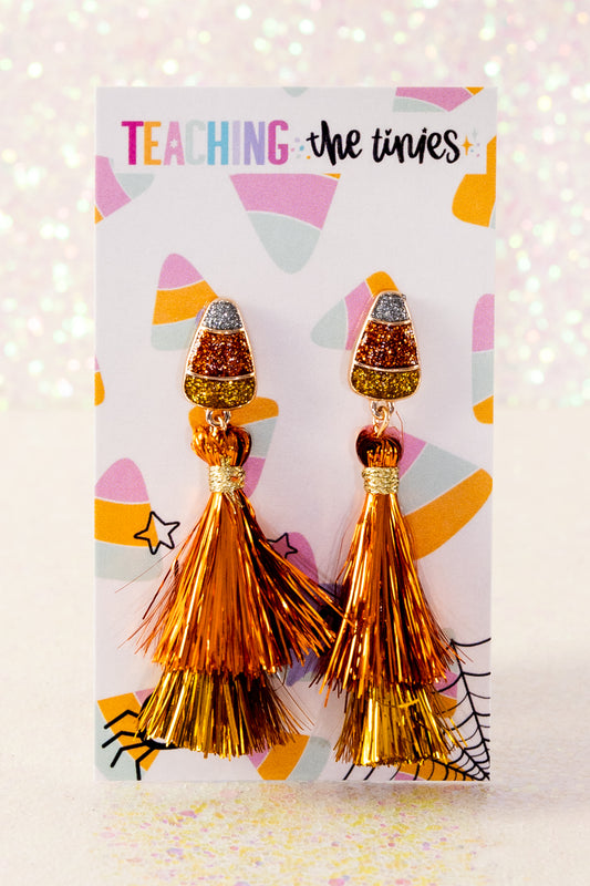 Candy Corn Confetti Earrings