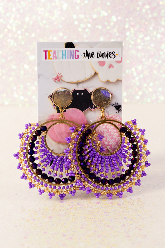 Web Of Halloween Earrings