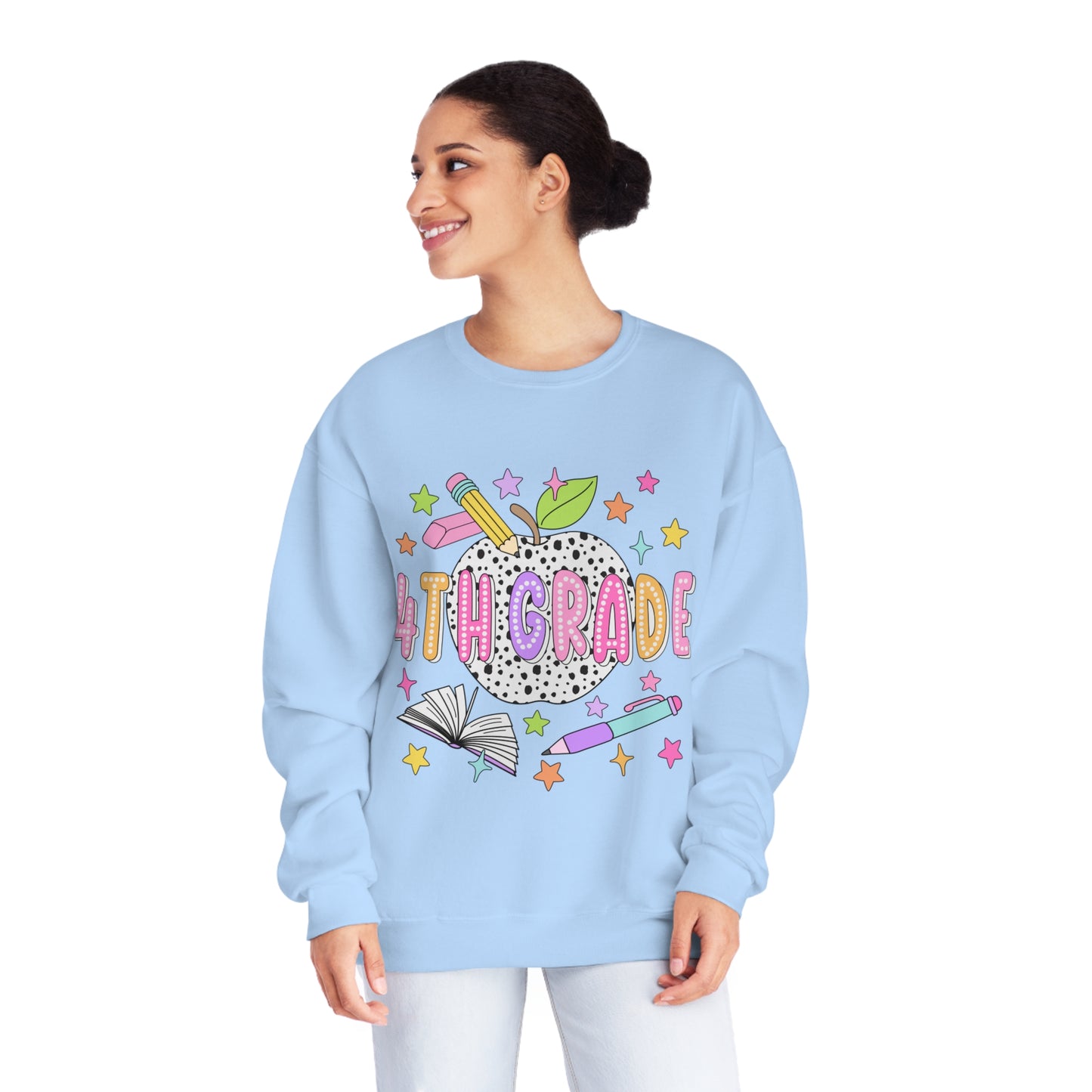 4th Grade Dalmatian Crewneck Sweatshirt