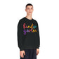 Kindergarten Colorful Cursive Teacher Crewneck Sweatshirt