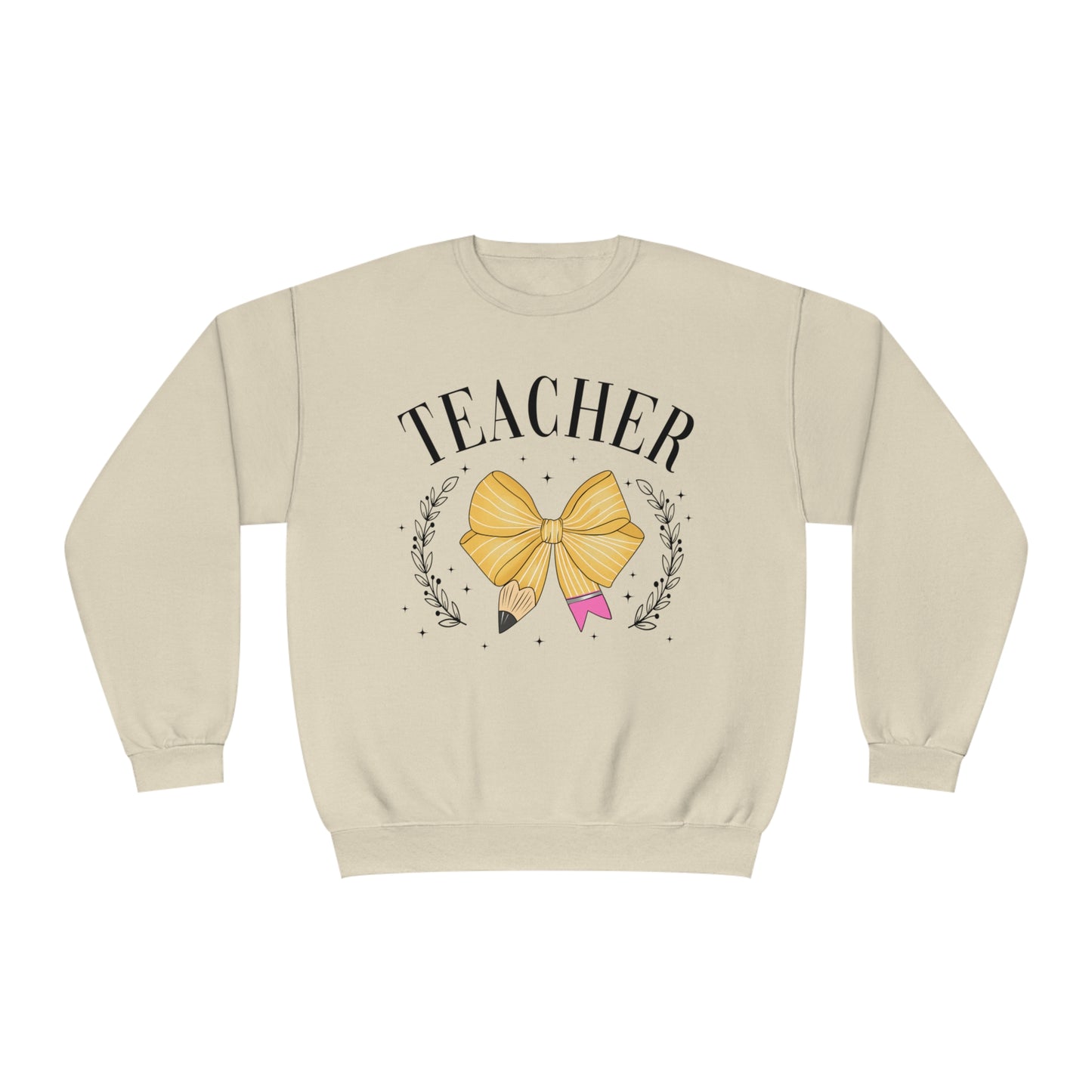 Teacher Bow Crewneck Sweatshirt