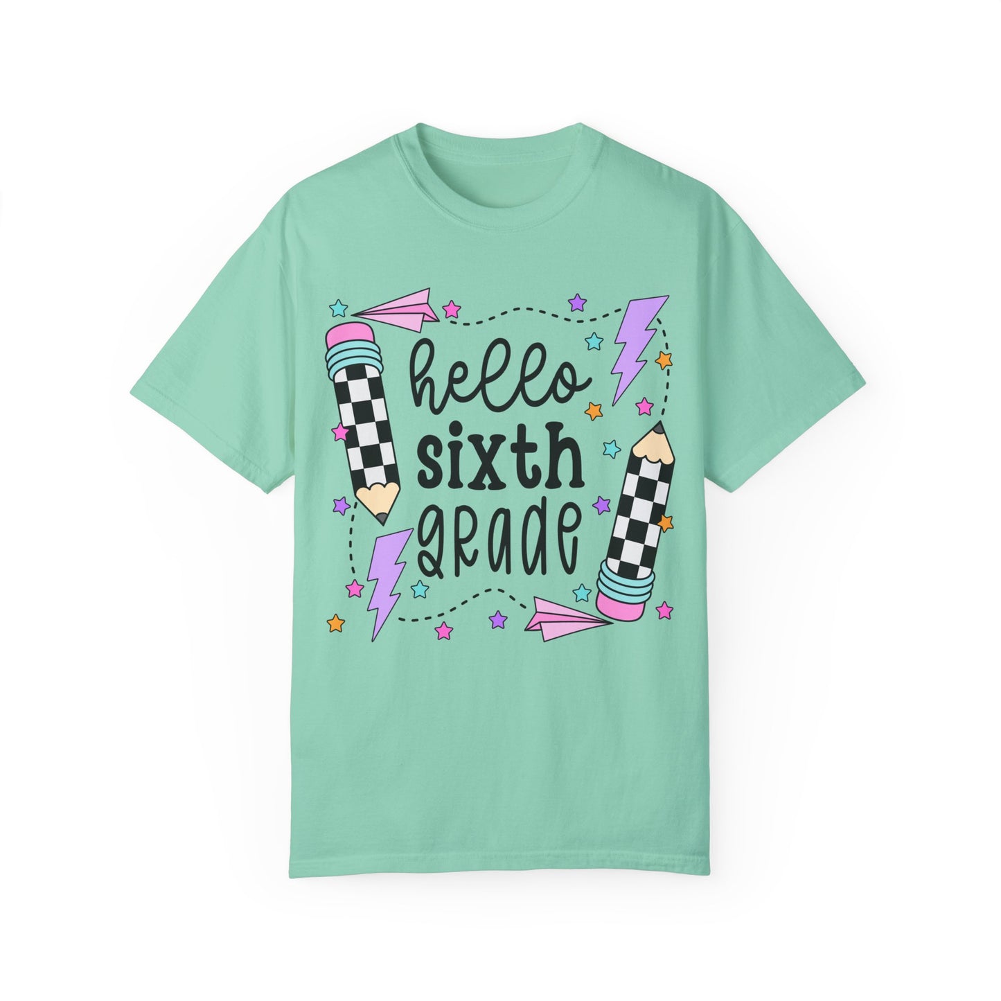 Hello 6th Grade Teacher Tee