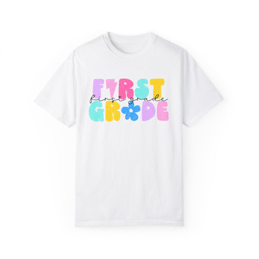1st Grade Flower Power Tee