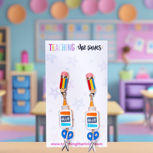 School Supplies Earrings