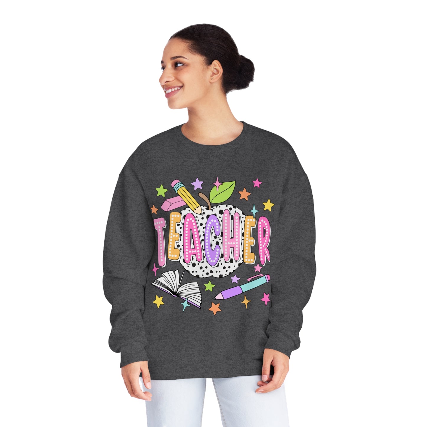 Teacher Dalmatian Crewneck Sweatshirt