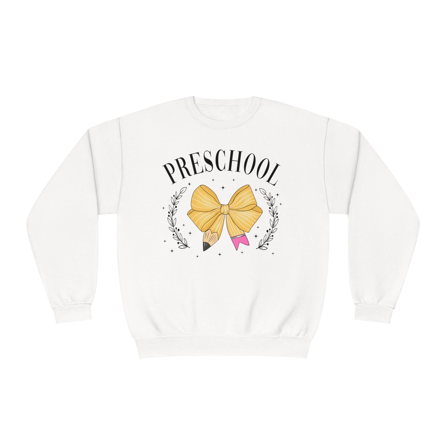 Pre-K Teacher Bow Crewneck Sweatshirt