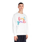 1st Grade Colorful Cursive Teacher Crewneck Sweatshirt