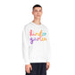 Kindergarten Colorful Cursive Teacher Crewneck Sweatshirt