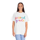 2nd Grade Colorful Cursive Tee