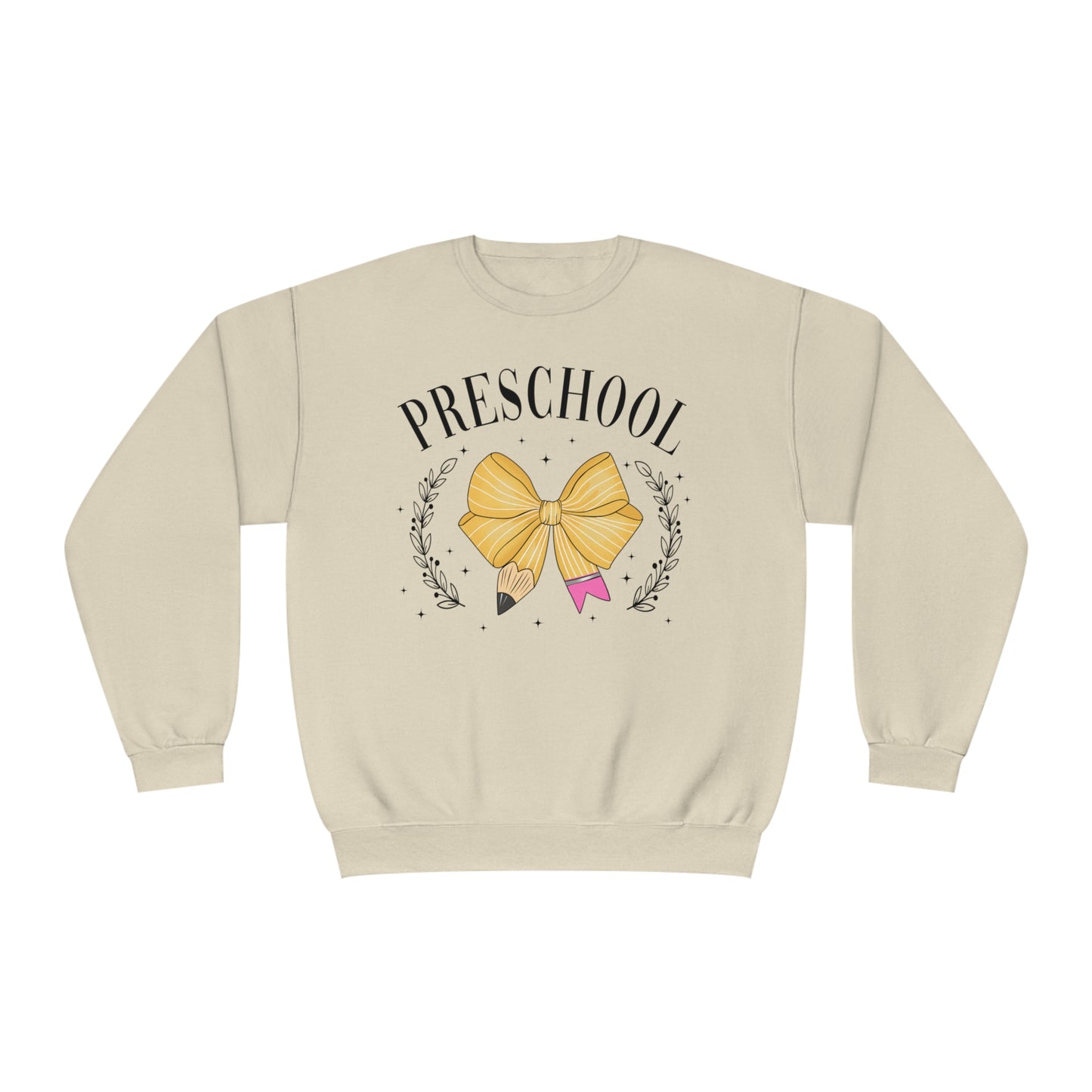 Pre-K Teacher Bow Crewneck Sweatshirt