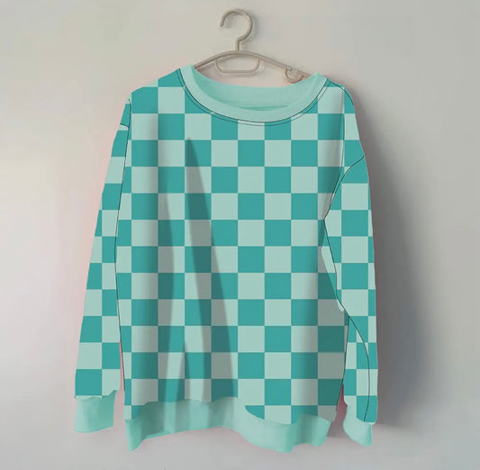 Check Yes Shades Of Blue Sweatshirt